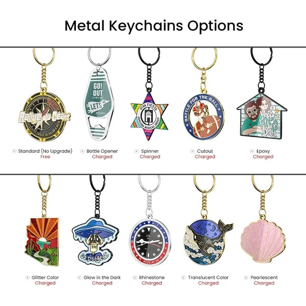 Hard Enamel Key Chain - 1.75"