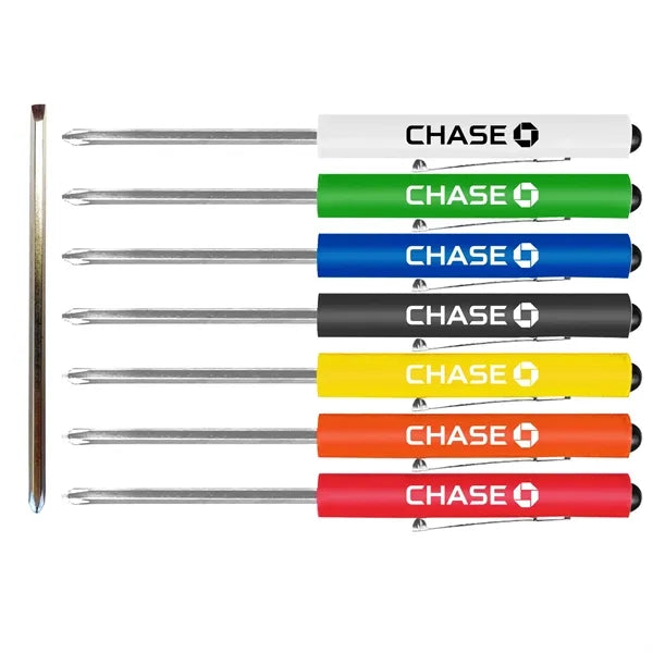 Jumbo Pocket Pen Screwdriver With Reversible Bit