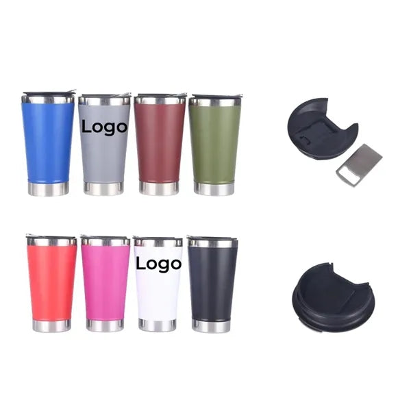 17oz Stainless Steel Car Cup with Bottle Opener