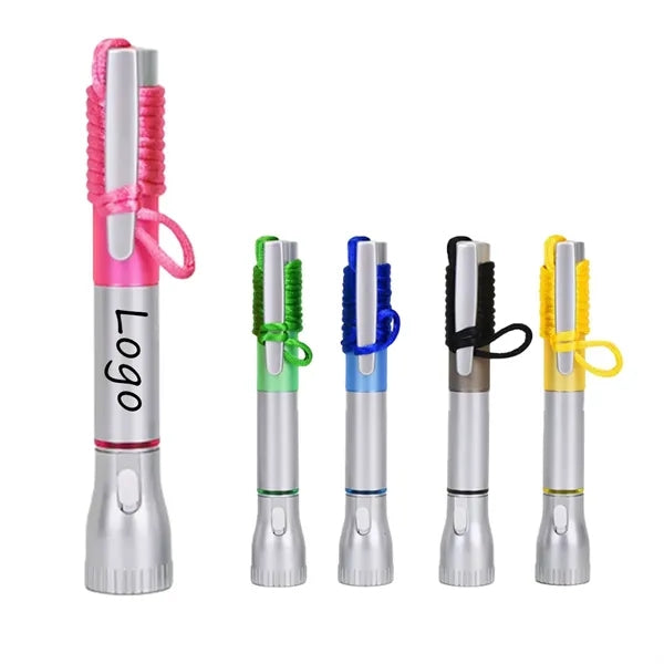 Plastic White LED Light Tip Pen