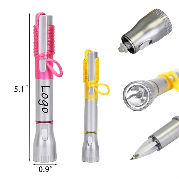Plastic White LED Light Tip Pen