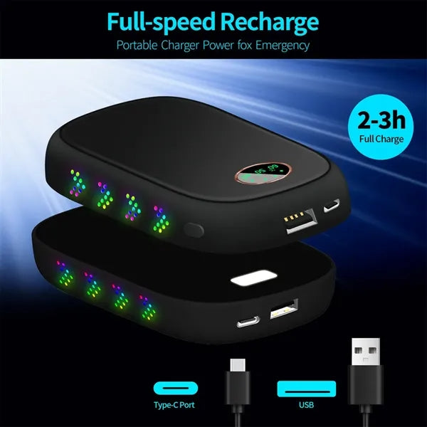 Rechargeable Magnetic Hand Warmer 10000mAh Power Bank