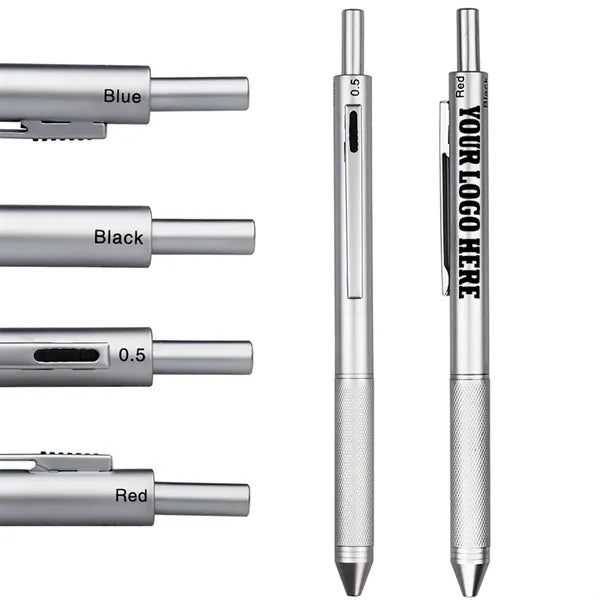 4-in-1 Multifunction Metal Writing Pen