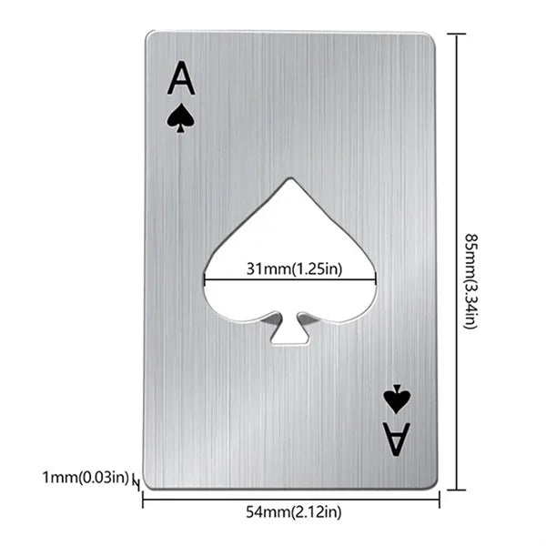 Stainless Steel Poker Bottle Opener