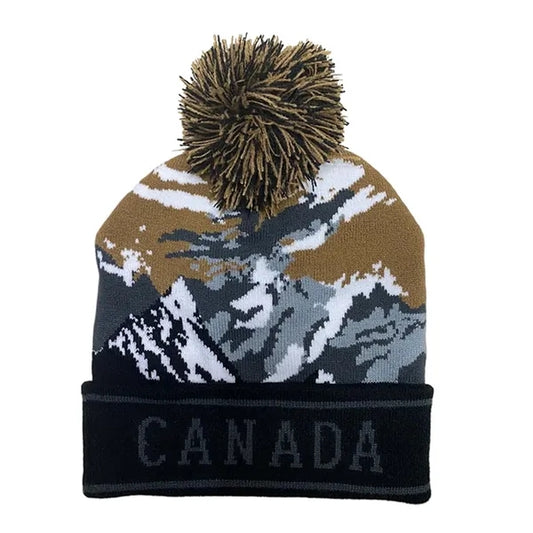 Jacquard Beanie with Pom