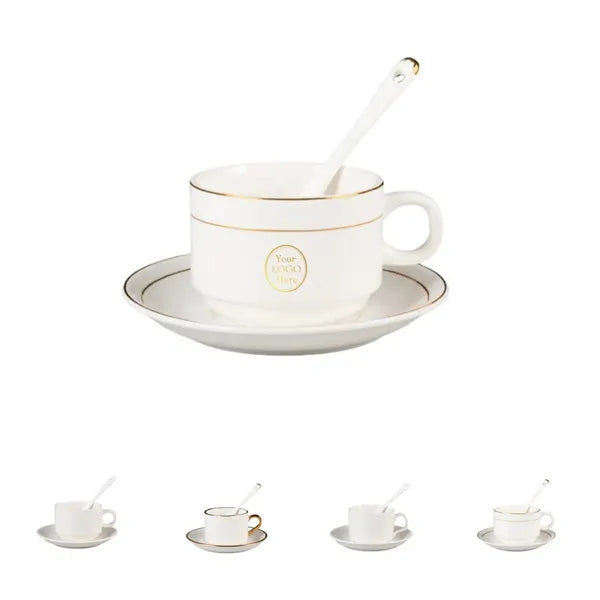 5 Oz Coffee Cup Set (Cup Saucer & Spoon)