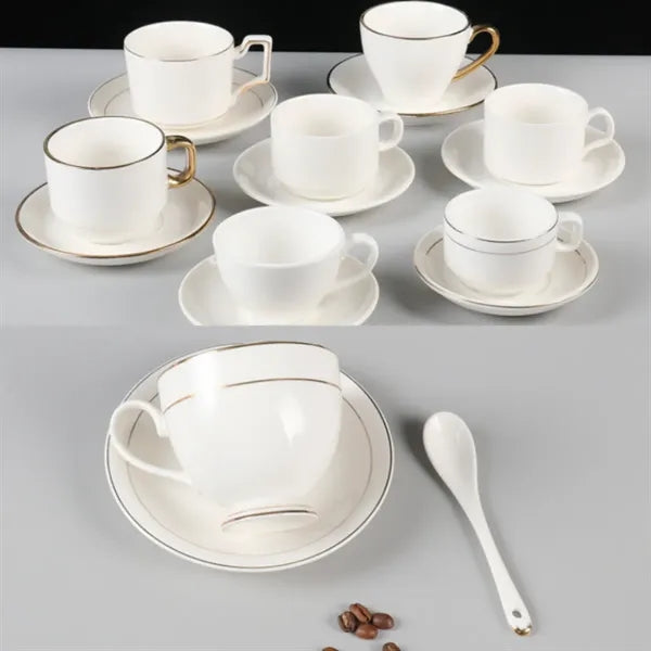 5 Oz Coffee Cup Set (Cup Saucer & Spoon)