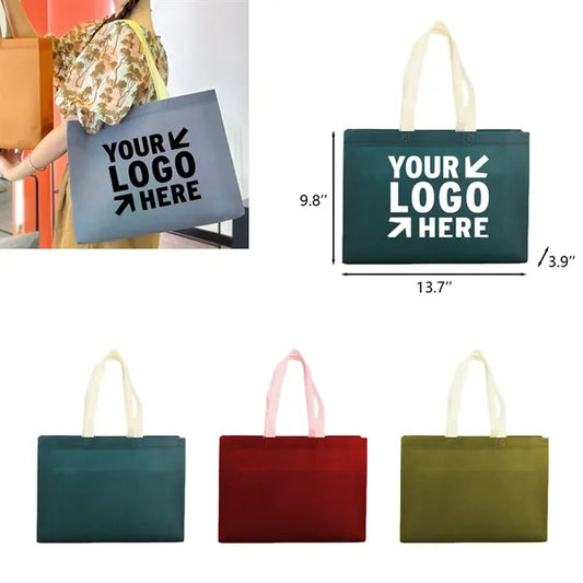 13.7'' x 3.9'' x 9.8'' EcoStyle Custom Apparel Tote Bag