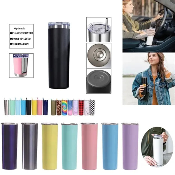 20oz Stainless Steel Vacuum slim skinny Tumbler