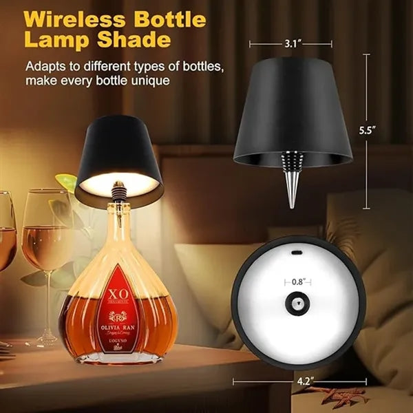 Rechargeable Wireless Bottle LED Lamp Touch Control BarLight