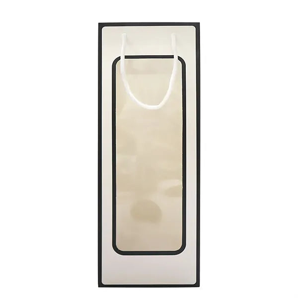 Wine Gift Bag with Window Kraft Paper for Wedding
