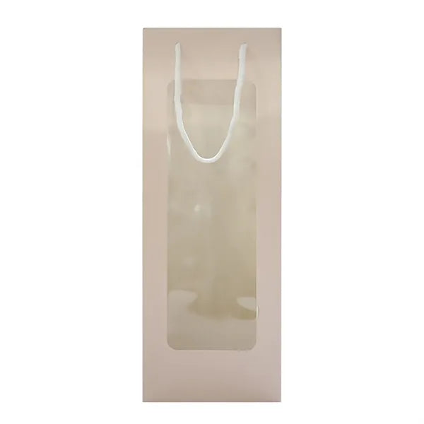 Wine Gift Bag with Window Kraft Paper for Wedding