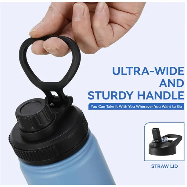 40oz Ombre Stainless Steel Water Bottle with Straw Handle