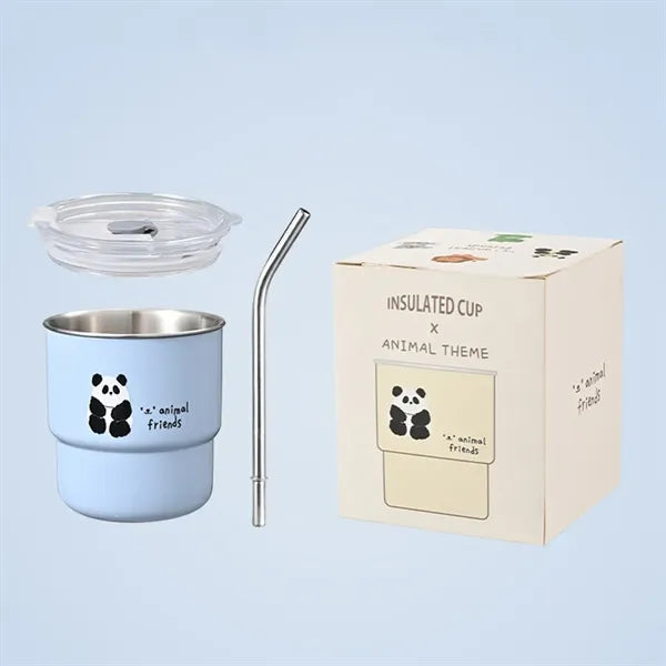 Tumbler with Lid and Straw 14oz