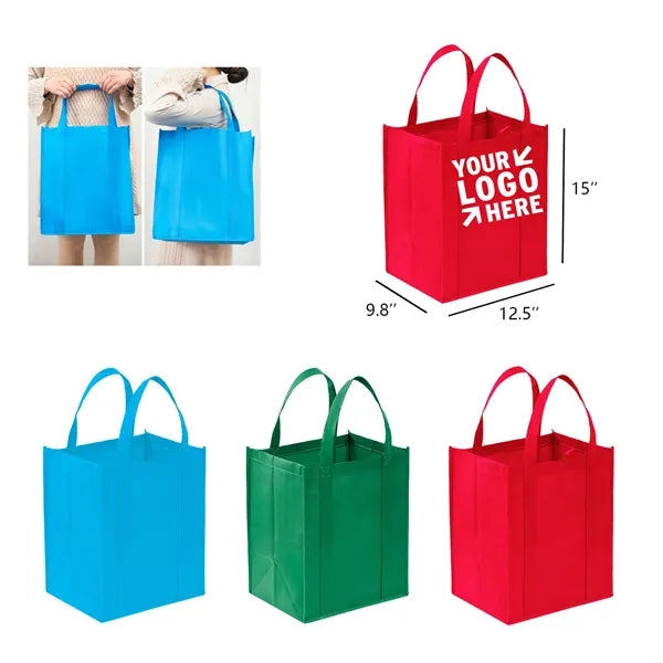 12.5'' x 9.8'' x 15'' FullGrip Non-Woven Shopper