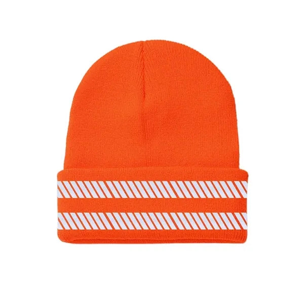Outdoor Warm Reflective Safety Beanie Hat