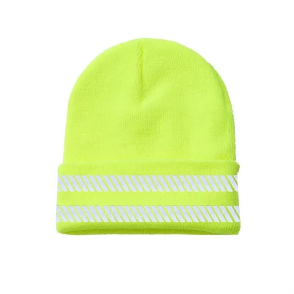 Outdoor Warm Reflective Safety Beanie Hat
