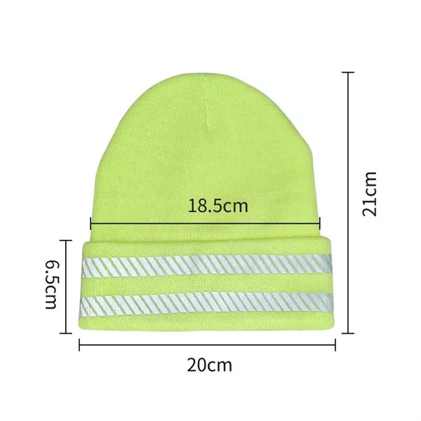 Outdoor Warm Reflective Safety Beanie Hat