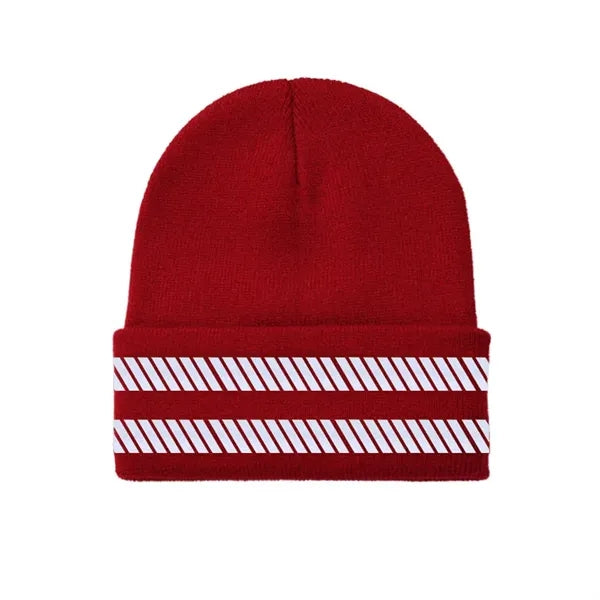 Outdoor Warm Reflective Safety Beanie Hat