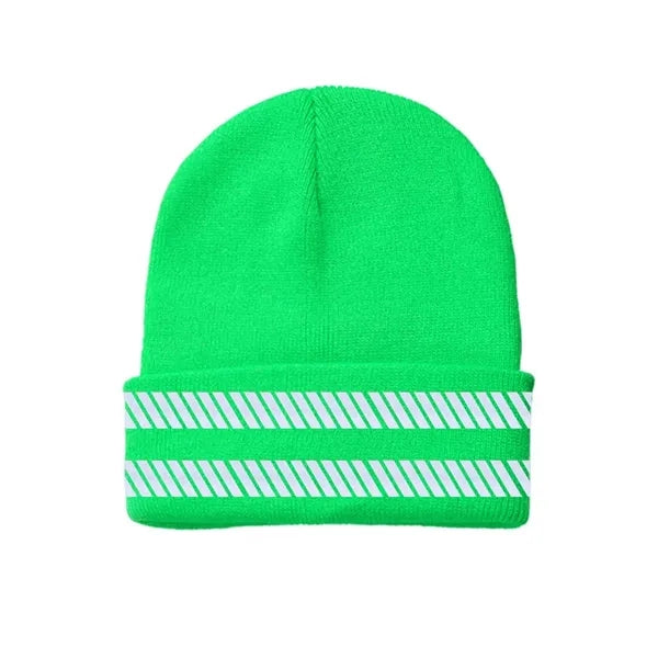 Outdoor Warm Reflective Safety Beanie Hat
