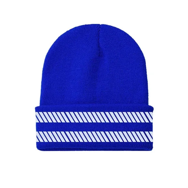 Outdoor Warm Reflective Safety Beanie Hat