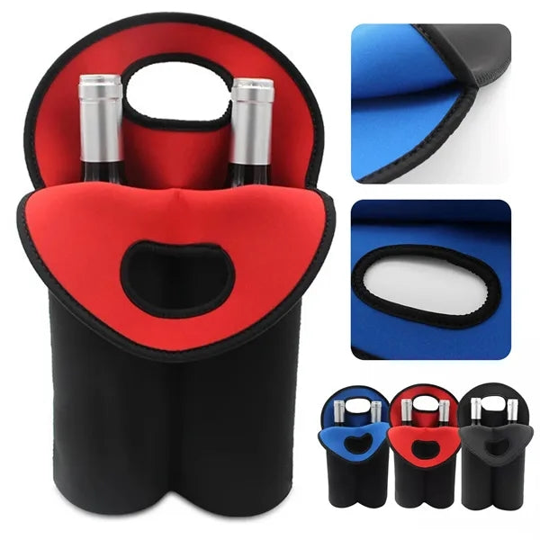 Neoprene 2-Bottle Set Wine Carrier