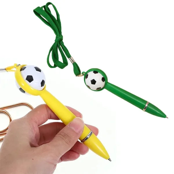Creative Football Stress-Relief Lanyard Ballpoint Pen
