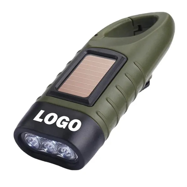 Hand Crank Solar Powered Flashlights