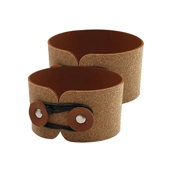 Sleeve Adjustable Holder/ Foldable Leather Cup Cover