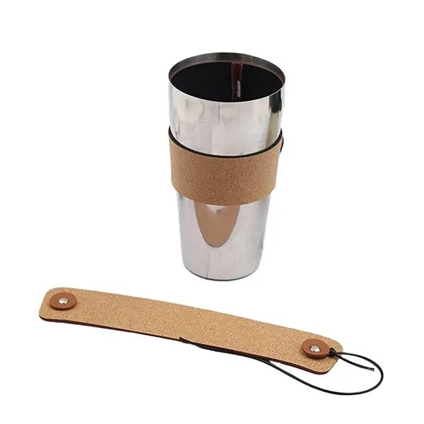 Sleeve Adjustable Holder/ Foldable Leather Cup Cover