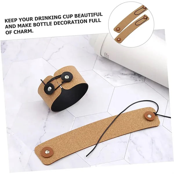 Sleeve Adjustable Holder/ Foldable Leather Cup Cover
