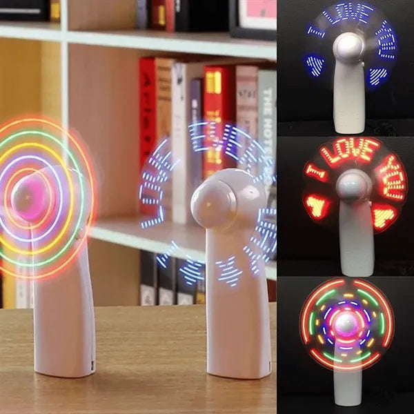 LED Light Handheld Fan