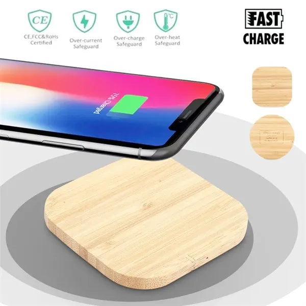 Bamboo Wood Wireless Charger
