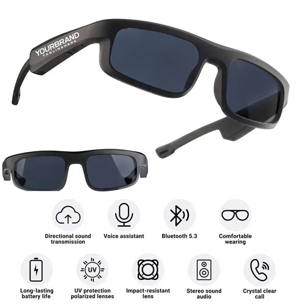 Smart Bluetooth Polarized Sunglasses with Speaker
