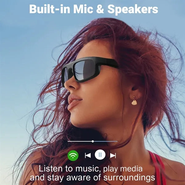 Smart Bluetooth Polarized Sunglasses with Speaker