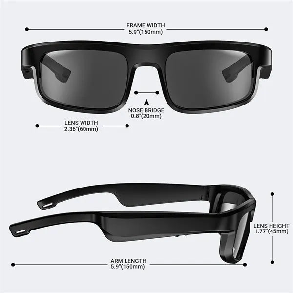 Smart Bluetooth Polarized Sunglasses with Speaker