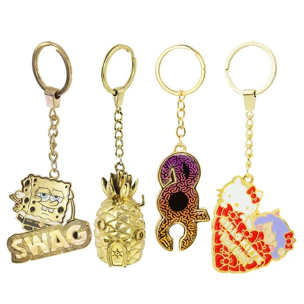 100% Customizable KEYCHAIN, hard or soft enamel- NA MADE
