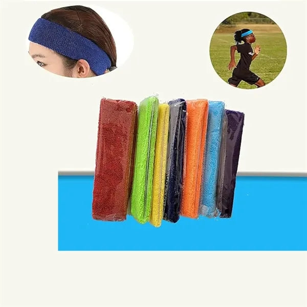 Headband and wristband sports set