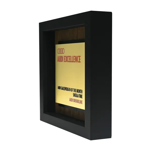 Newbury 6" x 6" Square Award with Gold Plate