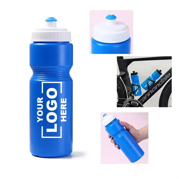 Colored Bike Bottle Made 24 OZ With Push Spout