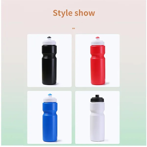 Colored Bike Bottle Made 24 OZ With Push Spout