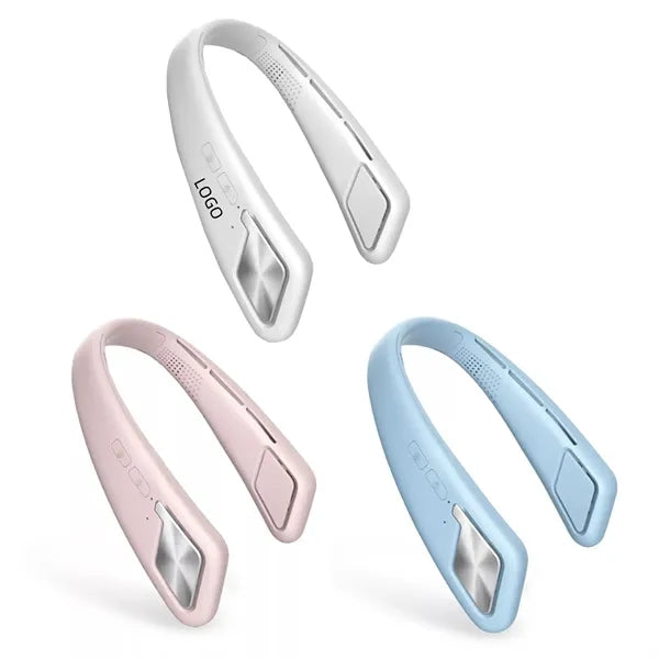 Bluetooth Audio Hanging Neck Fan Three-speed Wind