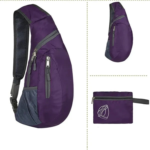 Outdoor Foldable Single Shoulder Crossbody Bag for Hiking
