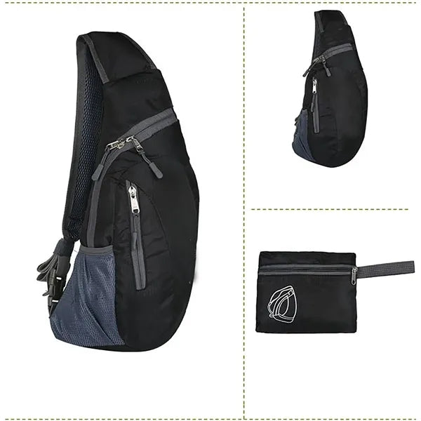 Outdoor Foldable Single Shoulder Crossbody Bag for Hiking