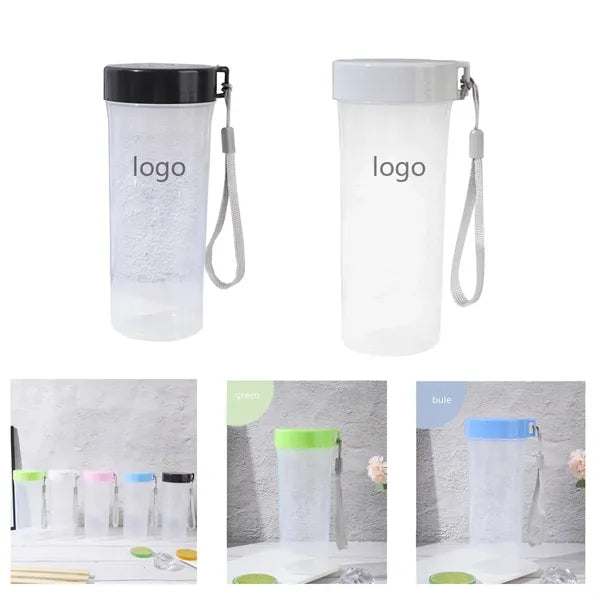 TransParent Plastic Carry On Sports Mug