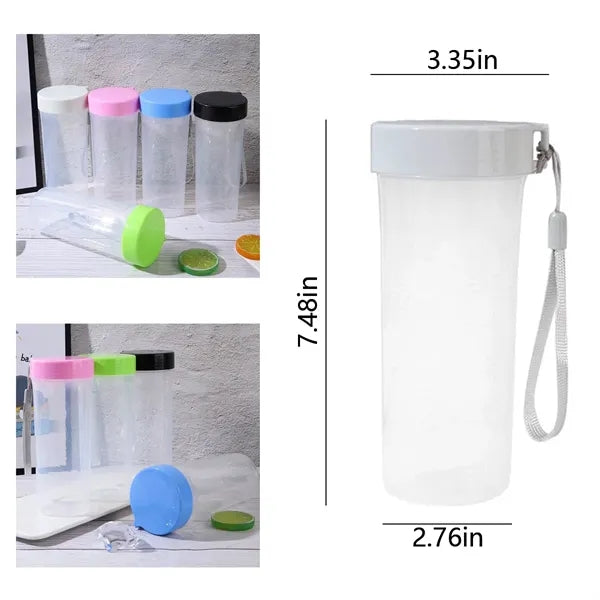 TransParent Plastic Carry On Sports Mug