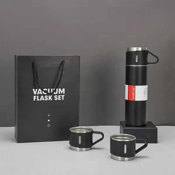 Christmas Gift Box Set Vacuum Flask With 2 Cups