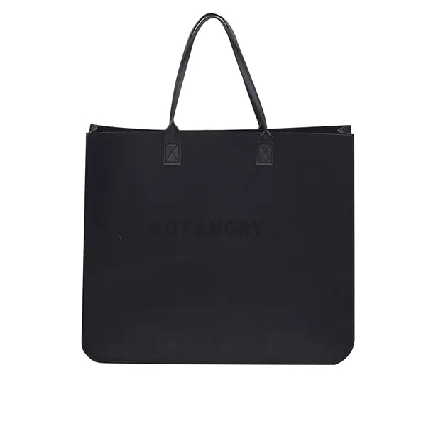 Logo Felt Tote Bag for Reuse for Shopping
