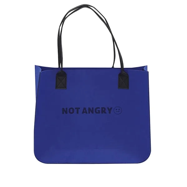 Logo Felt Tote Bag for Reuse for Shopping