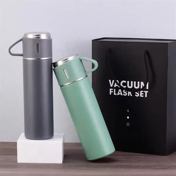 Christmas Gift Box Set Vacuum Flask With 2 Cups